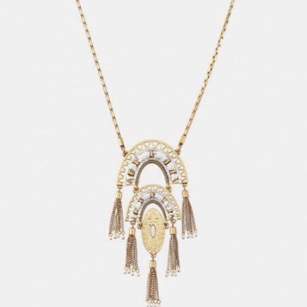Stella&Dot Mirage Pendant Necklace Gold